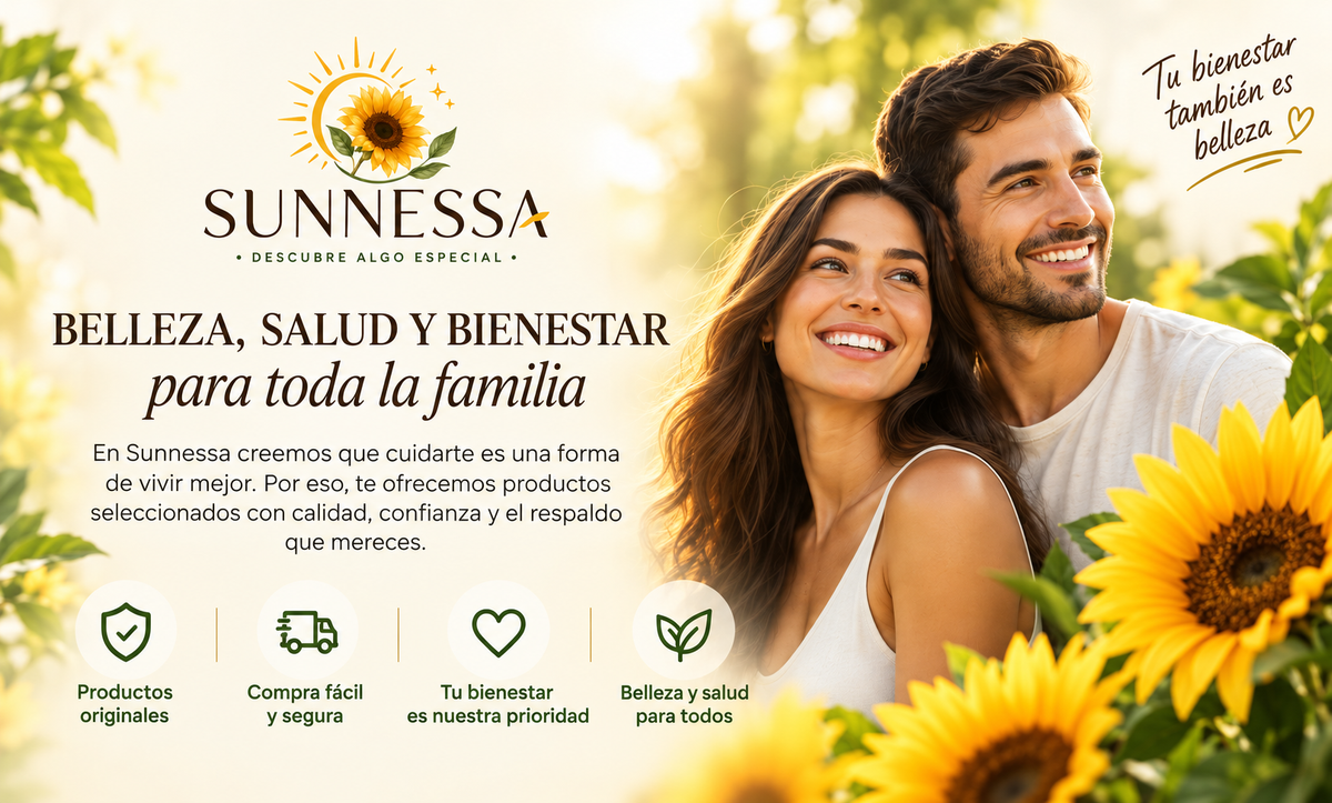 Sunnessa. Belleza, salud y bienestar para toda la familia. Productos originales, compra fácil y segura.